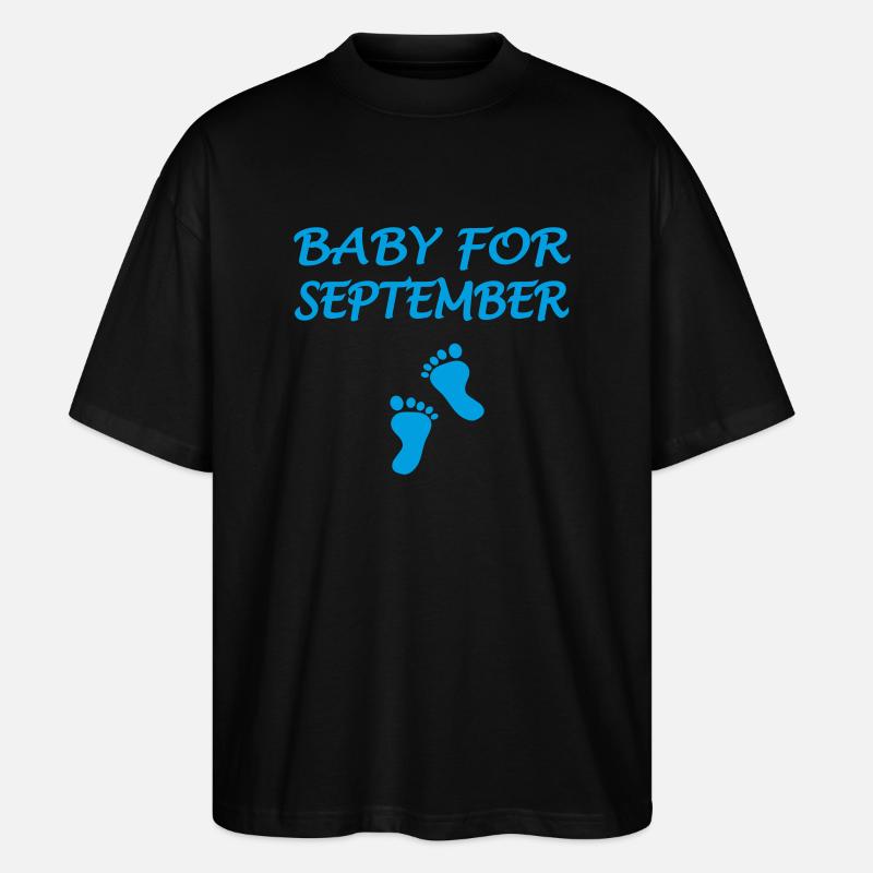 Baby for SEPTEMBER - Stanley/Stella Oversized Unisex Organic T-shirt Blaster 2.0 - black