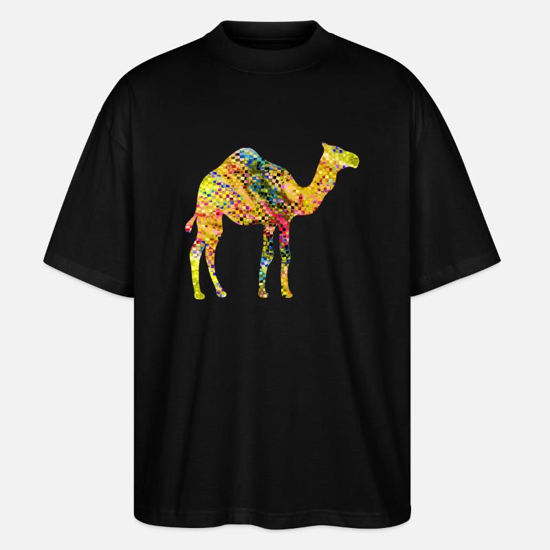 Kamel - Stanley/Stella Oversized Unisex Bio T-Shirt Blaster 2.0 - Schwarz