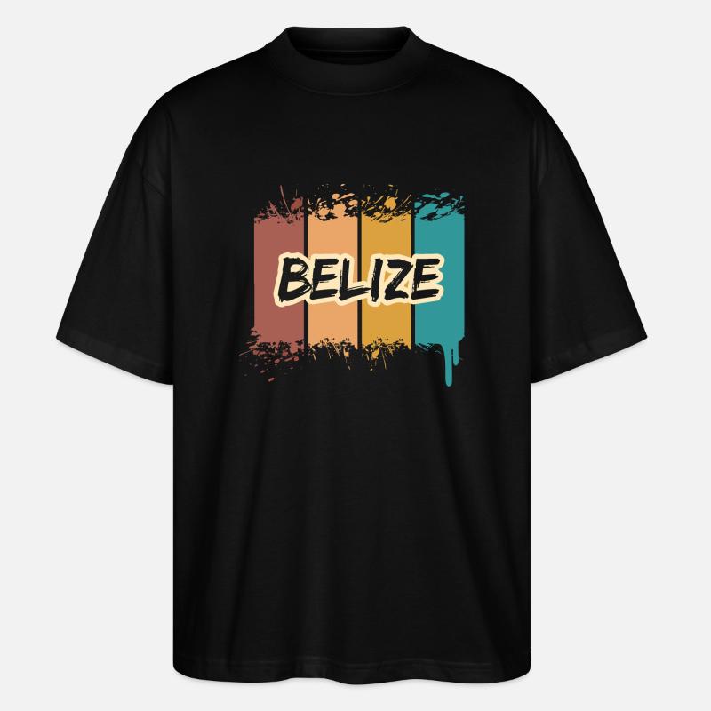 Belize - T-shirt bio Blaster 2.0 coupe oversize Stanley/Stella Unisexe - noir