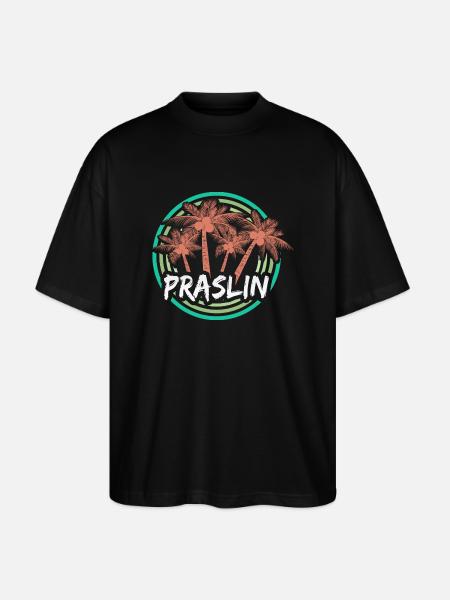 Vacances Praslin - T-shirt bio Blaster 2.0 coupe oversize Stanley/Stella Unisexe - noir