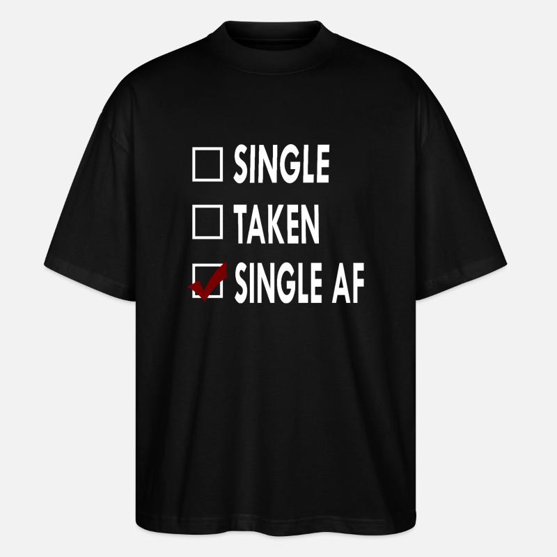 SINGLE SINGLE AF - T-shirt bio Blaster 2.0 coupe oversize Stanley/Stella Unisexe - noir