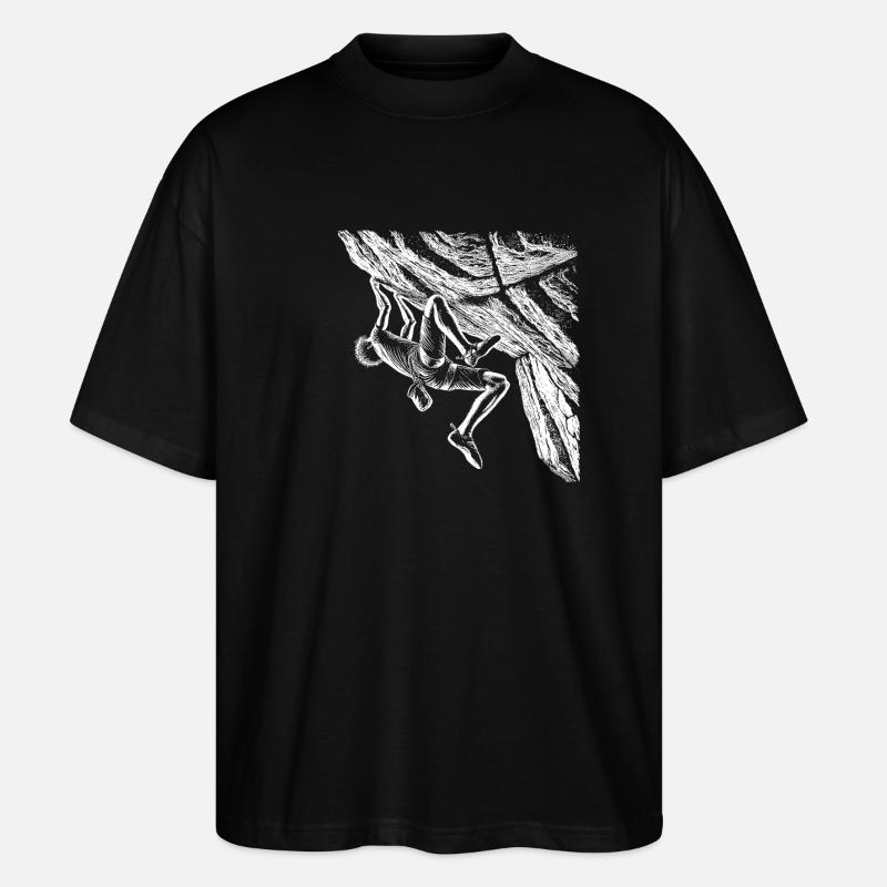Climb - Stanley/Stella Oversized Unisex Organic T-shirt Blaster 2.0 - black