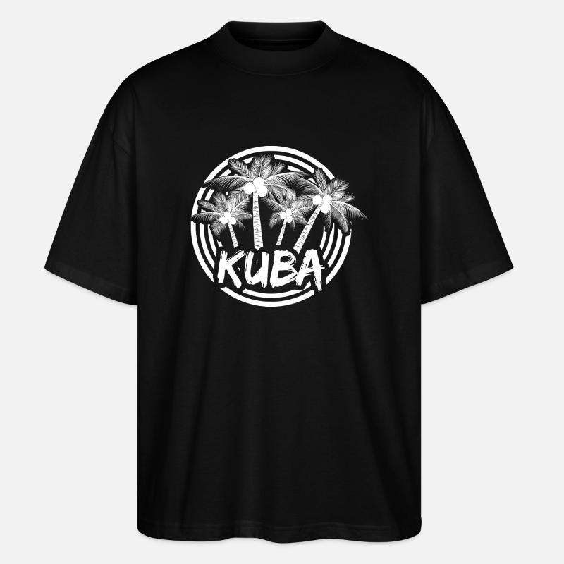 Vacances Cuba - T-shirt bio Blaster 2.0 coupe oversize Stanley/Stella Unisexe - noir