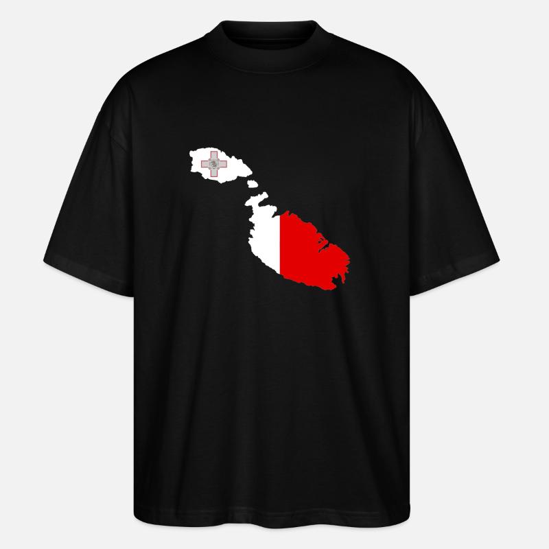 Malta - Stanley/Stella Oversized Unisex Organic T-shirt Blaster 2.0 - black