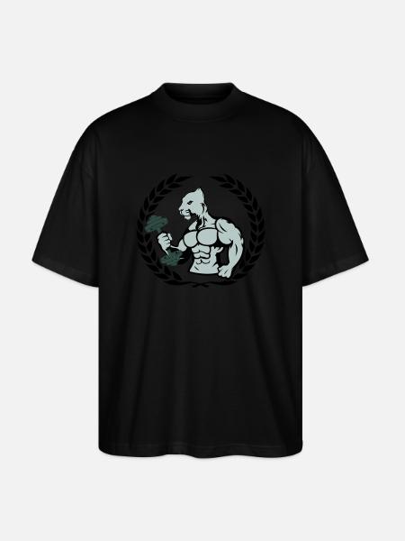 bodybuilder jaguar - Stanley/Stella Oversized Unisex Bio T-Shirt Blaster 2.0 - Schwarz