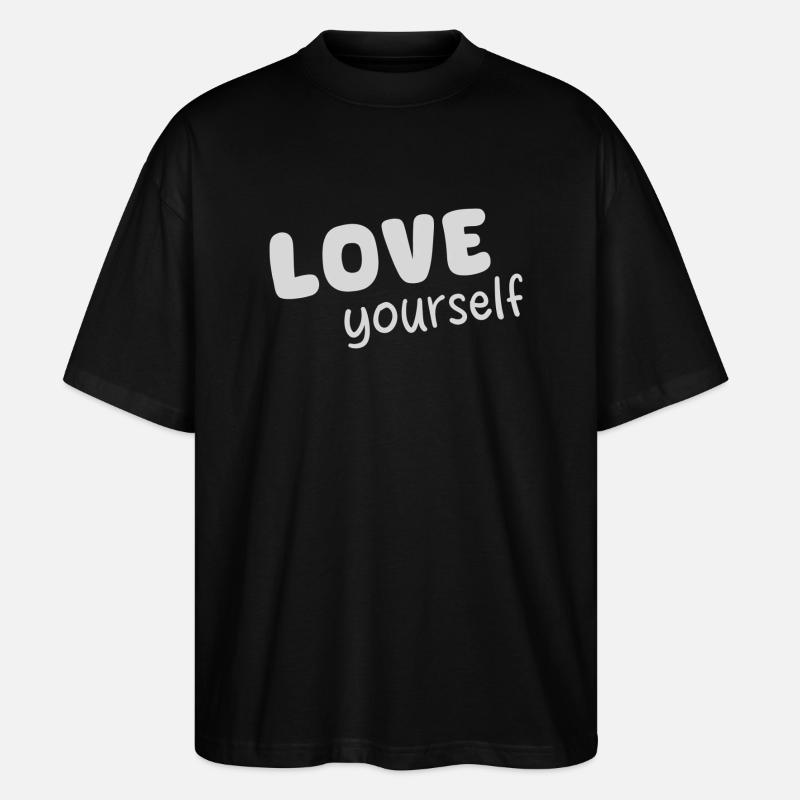 Selbstliebe - Stanley/Stella Oversized Unisex Bio T-Shirt Blaster 2.0 - Schwarz