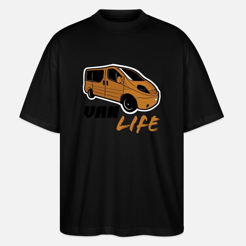 Vanlife - Stanley/Stella Oversized Unisex Bio T-Shirt Blaster 2.0 - Schwarz