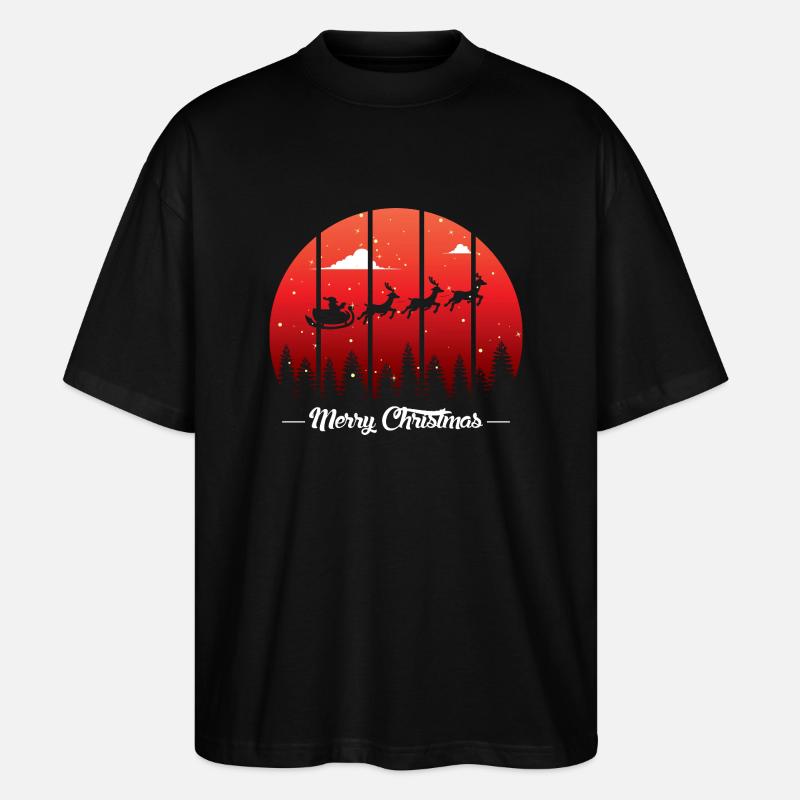 Christmas 1 - Stanley/Stella Oversized Unisex Bio T-Shirt Blaster 2.0 - Schwarz