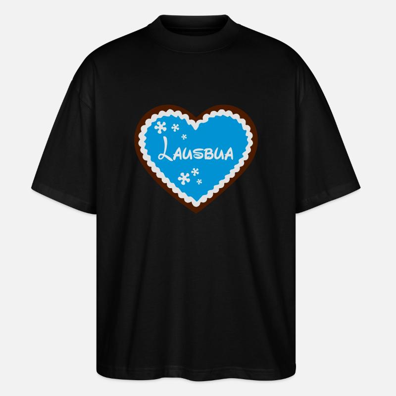 Lausbua - Stanley/Stella Oversized Unisex Bio T-Shirt Blaster 2.0 - Schwarz