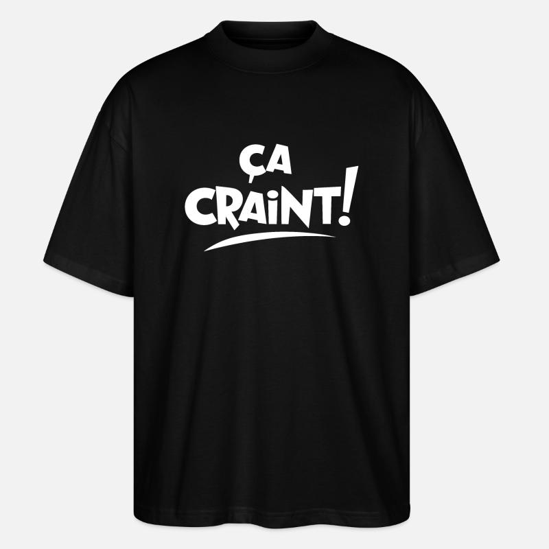 Ça craint! - T-shirt bio Blaster 2.0 coupe oversize Stanley/Stella Unisexe - noir