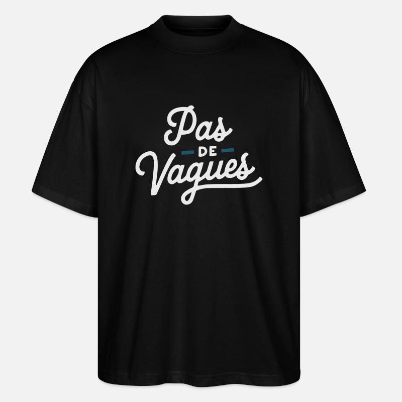 Pas de vagues - T-shirt bio Blaster 2.0 coupe oversize Stanley/Stella Unisexe - noir