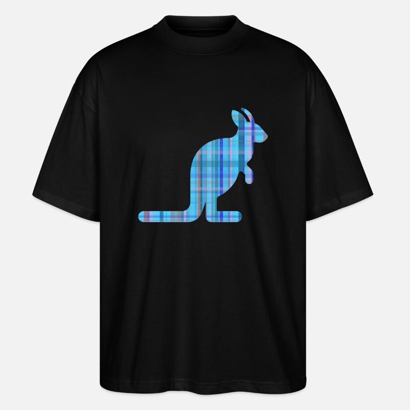 Känguru - Stanley/Stella Oversized Unisex Bio T-Shirt Blaster 2.0 - Schwarz