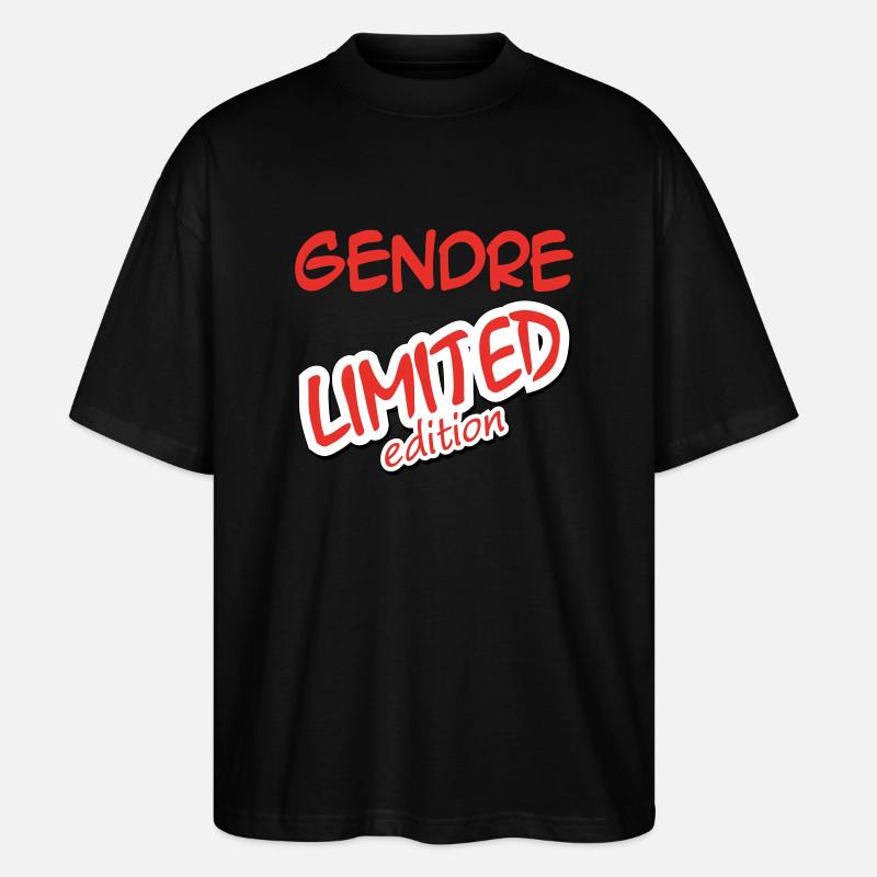 GENDRE LIMITED EDITION - Stanley/Stella Oversized Unisex Bio T-Shirt Blaster 2.0 - Schwarz