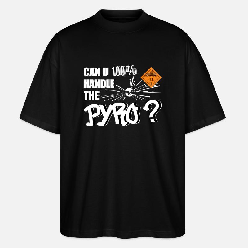 Pyro Fireworks - T-shirt bio Blaster 2.0 coupe oversize Stanley/Stella Unisexe - noir