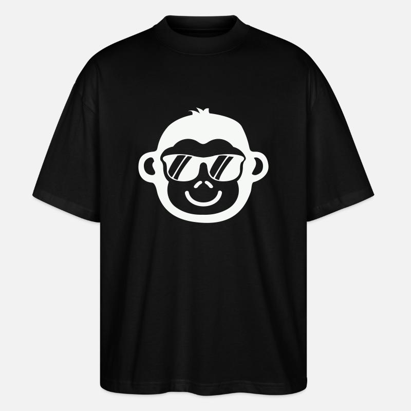 Cool Monkey - Stanley/Stella Oversized Unisex Organic T-shirt Blaster 2.0 - black