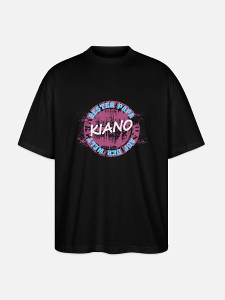 Gift for Kiano - Stanley/Stella Oversized Unisex Organic T-shirt Blaster 2.0 - black