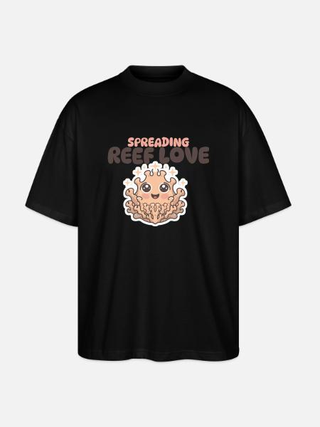 spreading reef love - Stanley/Stella Oversized Unisex Organic T-shirt Blaster 2.0 - black