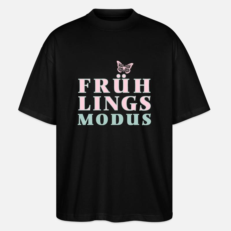 Spring Mode - Spring is here! - Stanley/Stella Oversized Unisex Organic T-shirt Blaster 2.0 - black