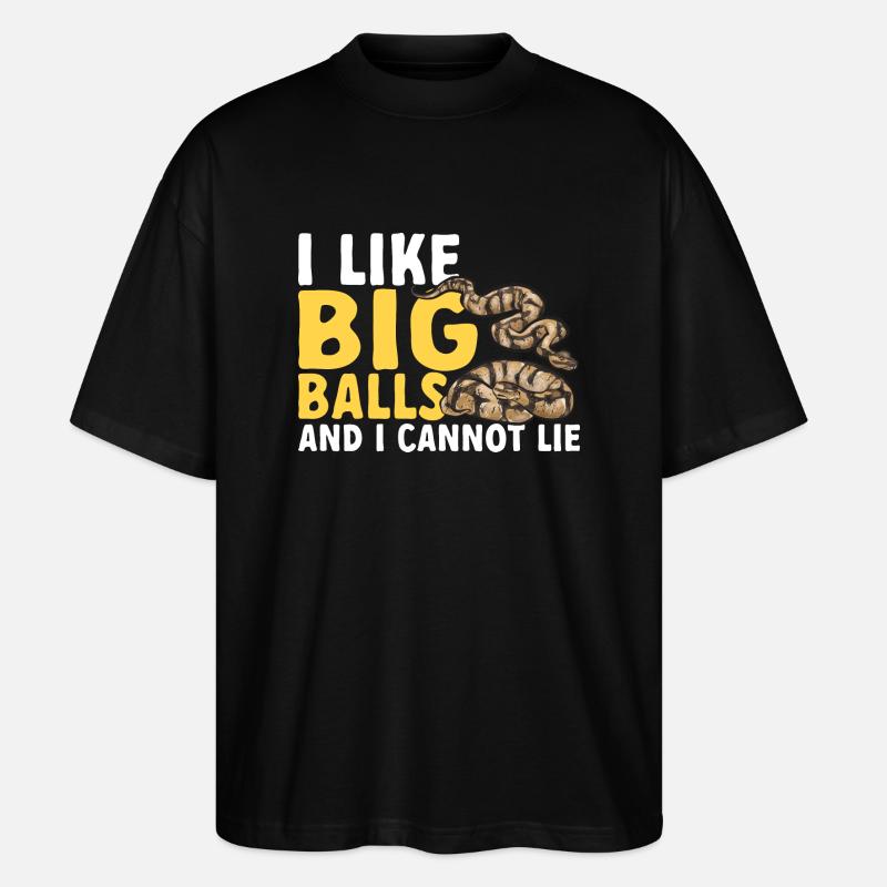 Ball Python Schlange Königspython - Stanley/Stella Oversized Unisex Bio T-Shirt Blaster 2.0 - Schwarz