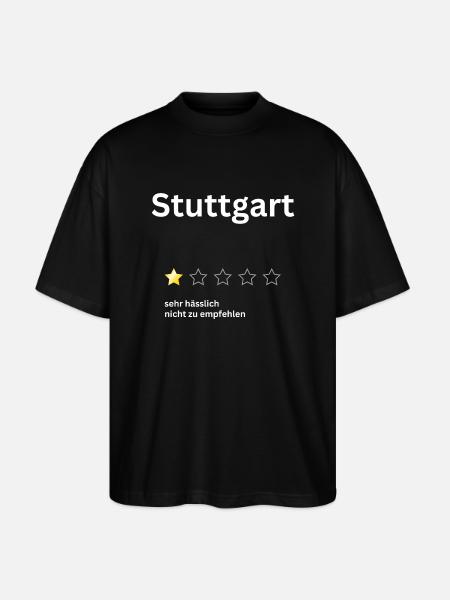 Stuttgart 1star - Stanley/Stella Oversized Unisex Bio T-Shirt Blaster 2.0 - Schwarz