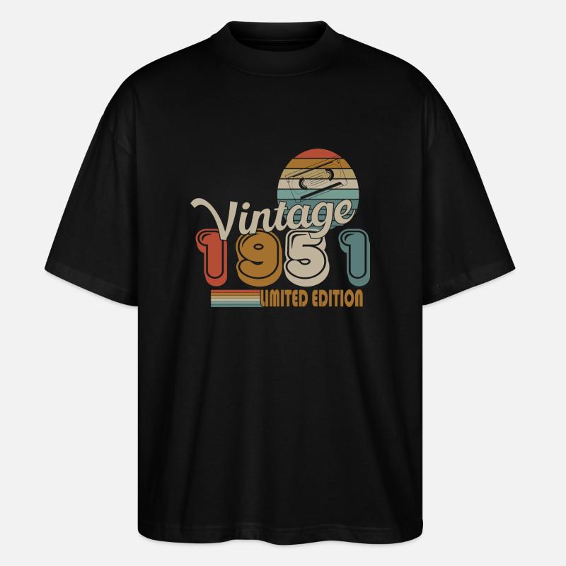 1951 - Stanley/Stella Oversized Unisex Bio T-Shirt Blaster 2.0 - Schwarz