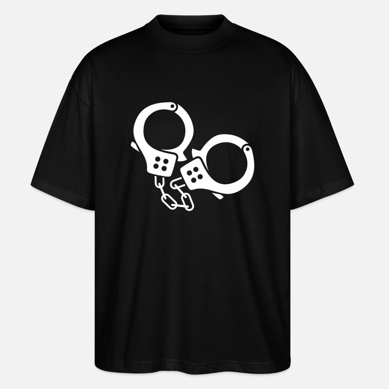 handschellen - Stanley/Stella Oversized Unisex Bio T-Shirt Blaster 2.0 - Schwarz