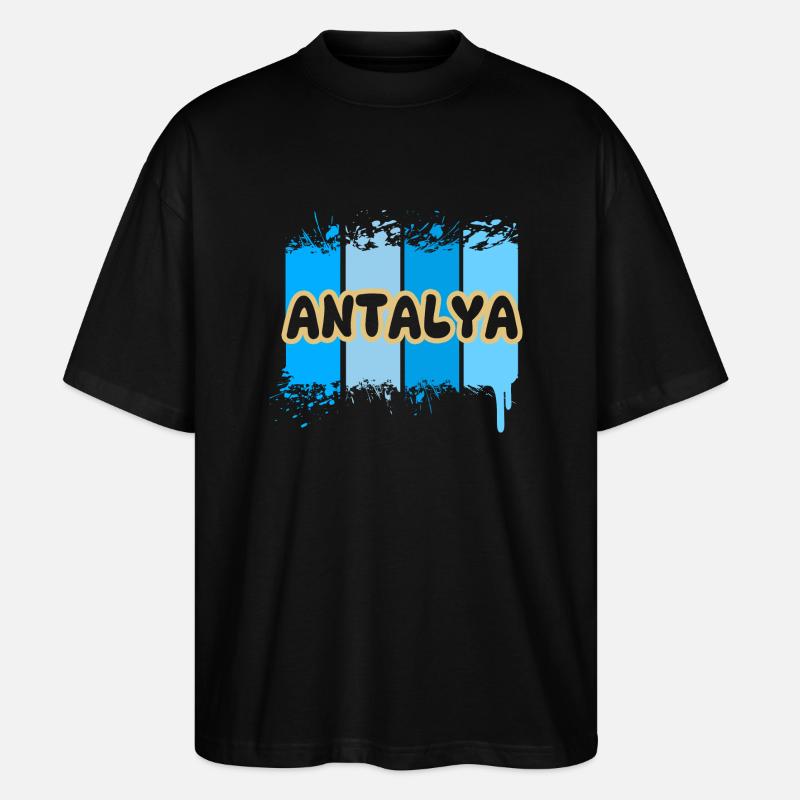 Antalya Antalya - Stanley/Stella Oversized Unisex Bio T-Shirt Blaster 2.0 - Schwarz