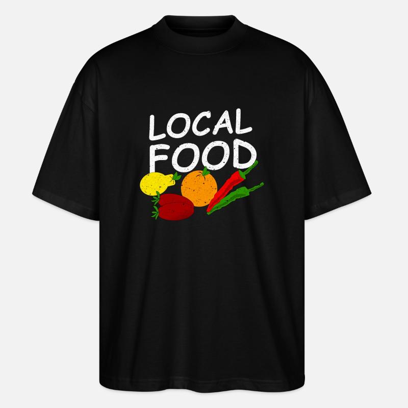 Regional fruit and vegetables - Stanley/Stella Oversized Unisex Organic T-shirt Blaster 2.0 - black