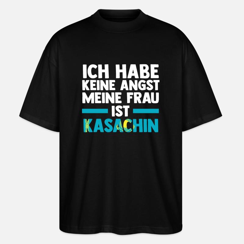 Kasachen Kasachstan - Stanley/Stella Oversized Unisex Bio T-Shirt Blaster 2.0 - Schwarz