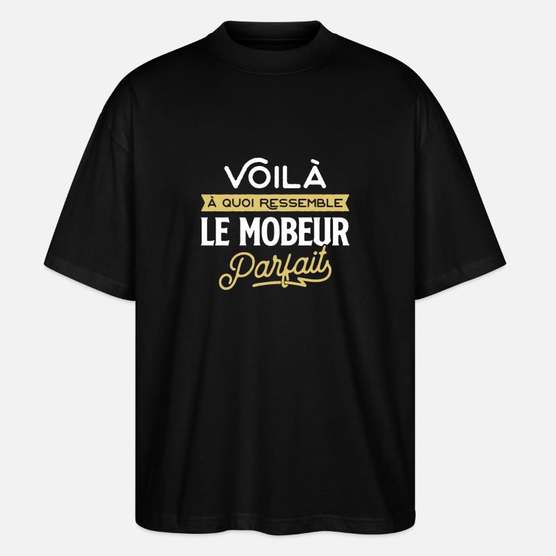 Le mobeur parfait cadeau - T-shirt bio Blaster 2.0 coupe oversize Stanley/Stella Unisexe - noir