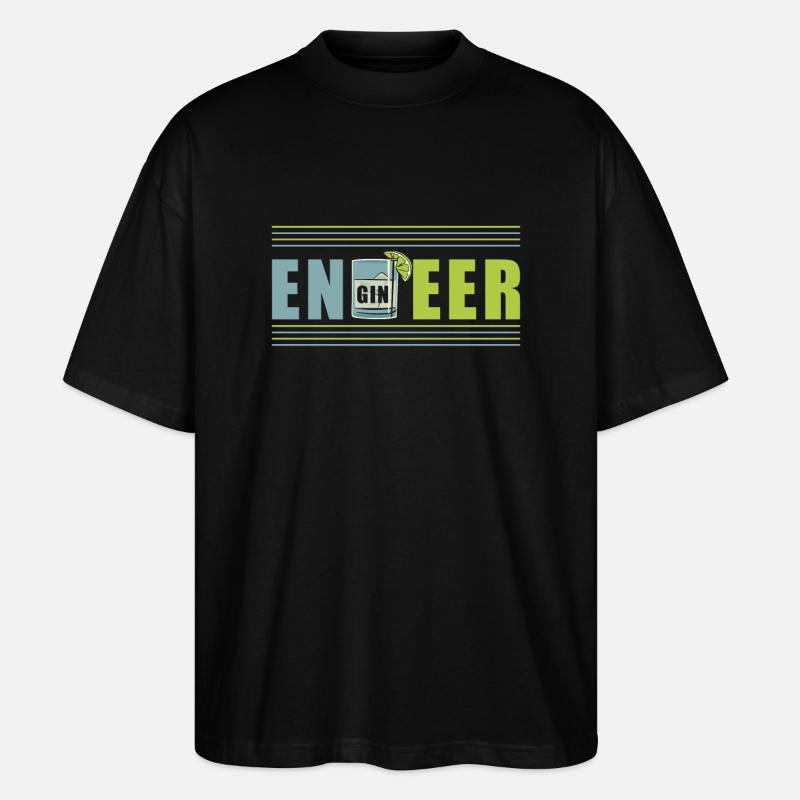 Engineer - Stanley/Stella Oversized Unisex Bio T-Shirt Blaster 2.0 - Schwarz