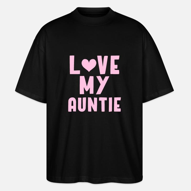 Auntie - Stanley/Stella Oversized Unisex Bio T-Shirt Blaster 2.0 - Schwarz