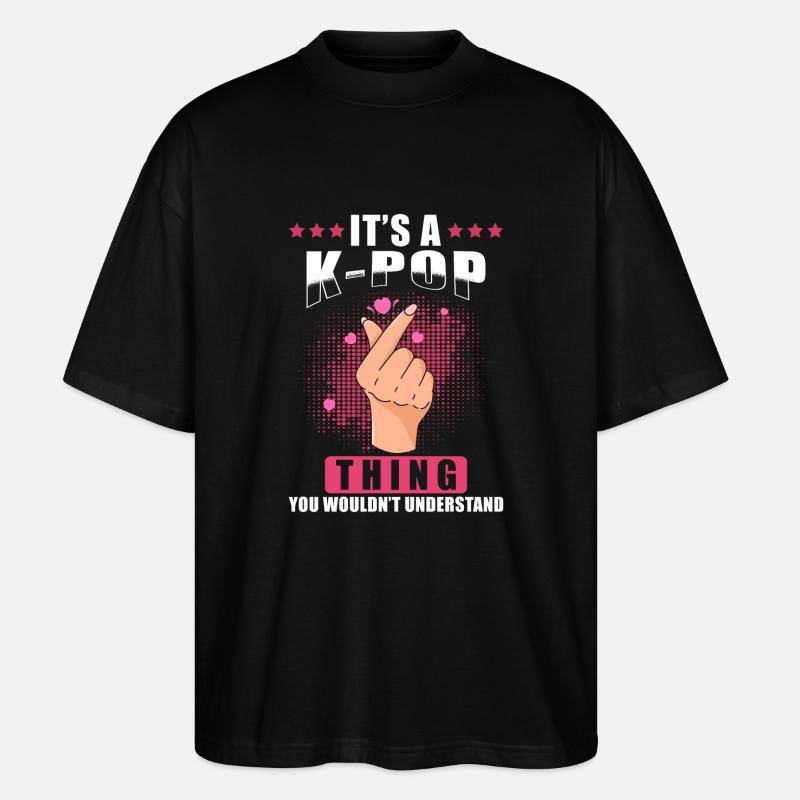 Kpop - Stanley/Stella Oversized Unisex Bio T-Shirt Blaster 2.0 - Schwarz
