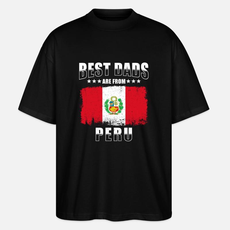 Peruvian father - Stanley/Stella Oversized Unisex Organic T-shirt Blaster 2.0 - black