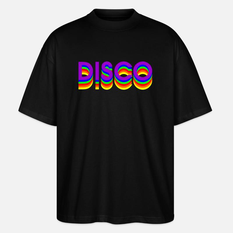 DANSE DISCO des années 80 - T-shirt bio Blaster 2.0 coupe oversize Stanley/Stella Unisexe - noir