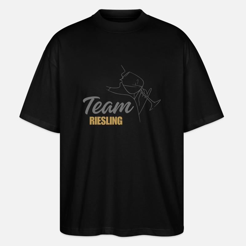 Team Riesling Design - Stanley/Stella Oversized Unisex Bio T-Shirt Blaster 2.0 - Schwarz