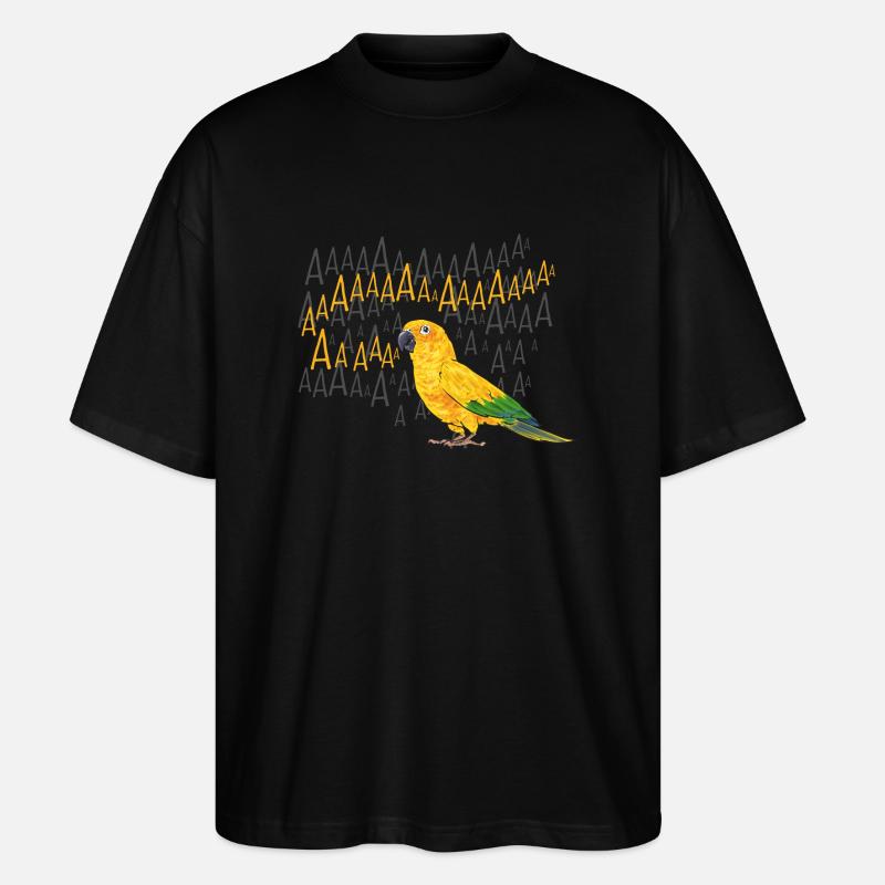 Perruche Perroquet Perruche Oiseau - T-shirt bio Blaster 2.0 coupe oversize Stanley/Stella Unisexe - noir