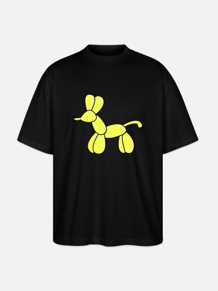 Balloon Dog - Stanley/Stella Oversized Unisex Organic T-shirt Blaster 2.0 - black