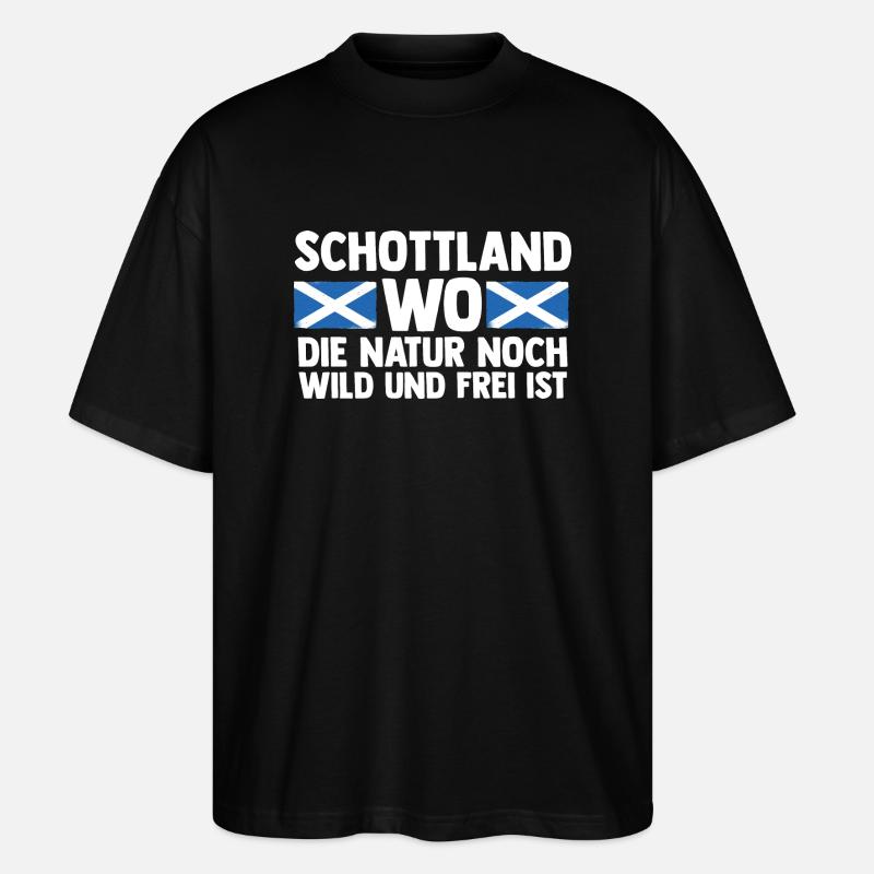 Ecossais Ecosse Ecosse Ecosse - T-shirt bio Blaster 2.0 coupe oversize Stanley/Stella Unisexe - noir