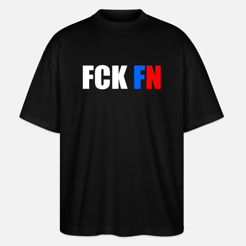 Fck fn - Stanley/Stella Oversized Unisex Bio T-Shirt Blaster 2.0 - Schwarz