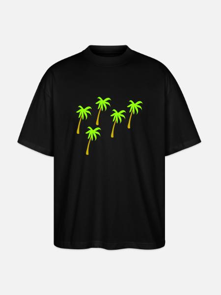 5 Palmen 2farbig - Stanley/Stella Oversized Unisex Bio T-Shirt Blaster 2.0 - Schwarz