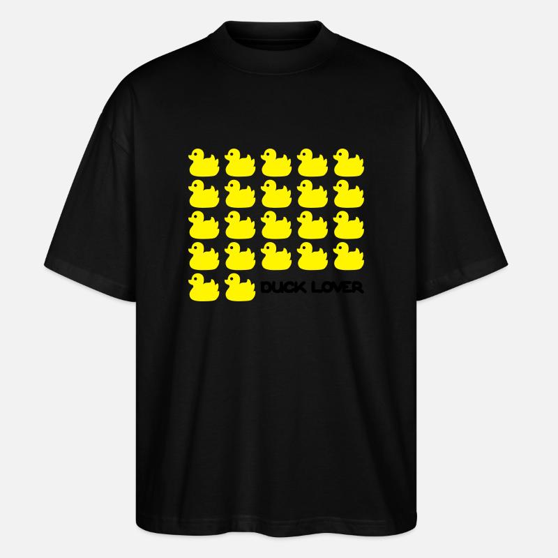 Duck Lover - Stanley/Stella Oversized Unisex Bio T-Shirt Blaster 2.0 - Schwarz