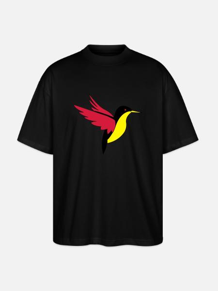 bird_02 - T-shirt bio Blaster 2.0 coupe oversize Stanley/Stella Unisexe - noir