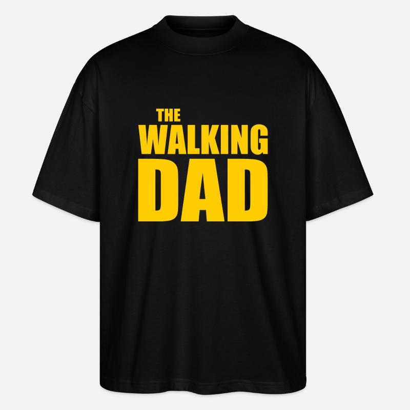 The walking dad - Stanley/Stella Oversized Unisex Bio T-Shirt Blaster 2.0 - Schwarz