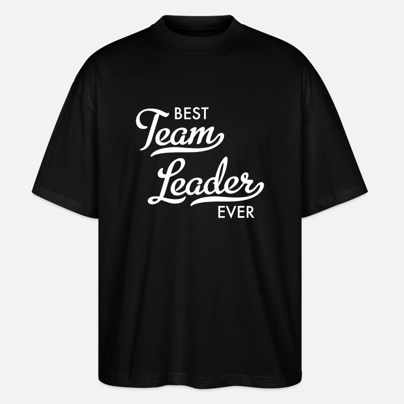 Meilleur chef d’équipe - T-shirt bio Blaster 2.0 coupe oversize Stanley/Stella Unisexe - noir