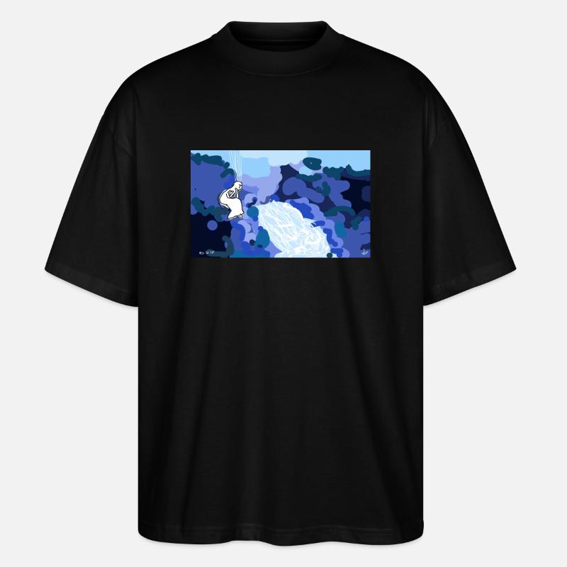 Im Frieden sein - Stanley/Stella Oversized Unisex Bio T-Shirt Blaster 2.0 - Schwarz