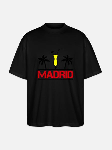 Madrid - T-shirt bio Blaster 2.0 coupe oversize Stanley/Stella Unisexe - noir