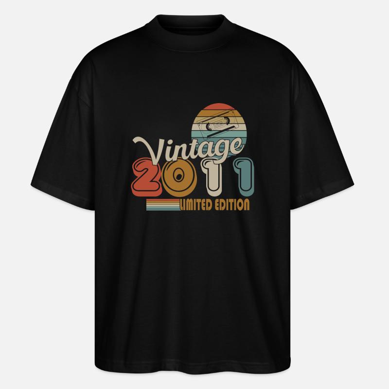 2011 - Stanley/Stella Oversized Unisex Bio T-Shirt Blaster 2.0 - Schwarz