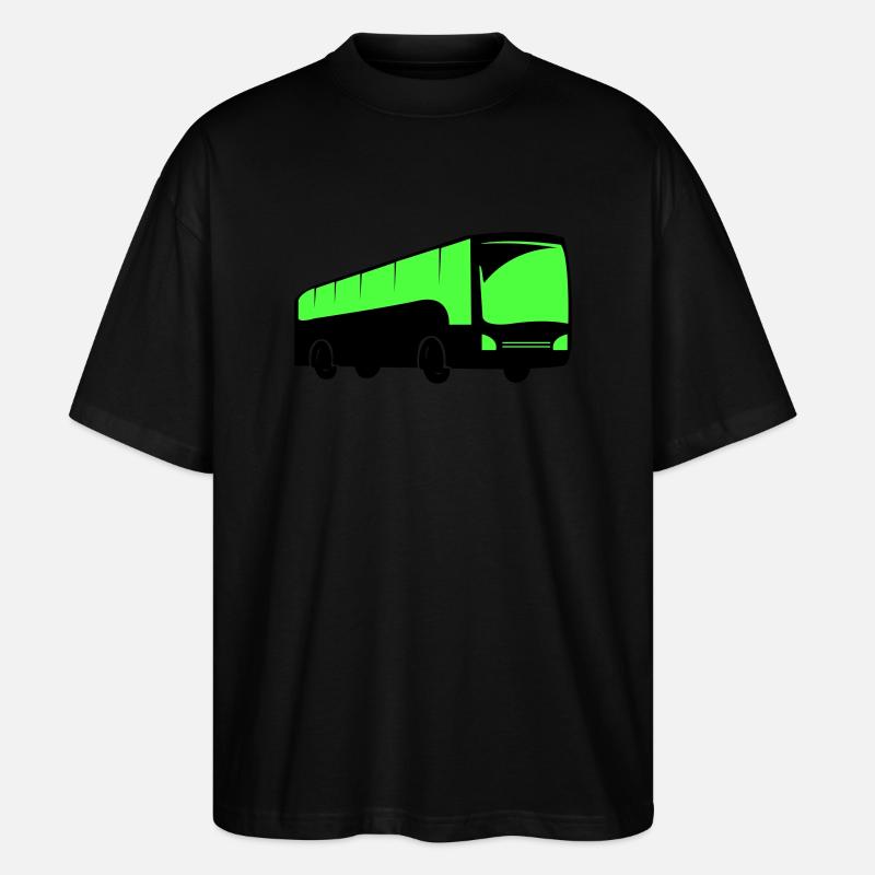 bus busfahren - Stanley/Stella Oversized Unisex Bio T-Shirt Blaster 2.0 - Schwarz