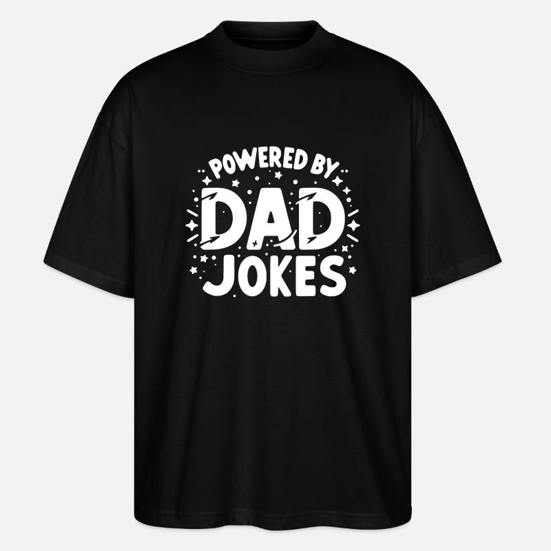 Propulsé par Dad Jokes - T-shirt bio Blaster 2.0 coupe oversize Stanley/Stella Unisexe - noir